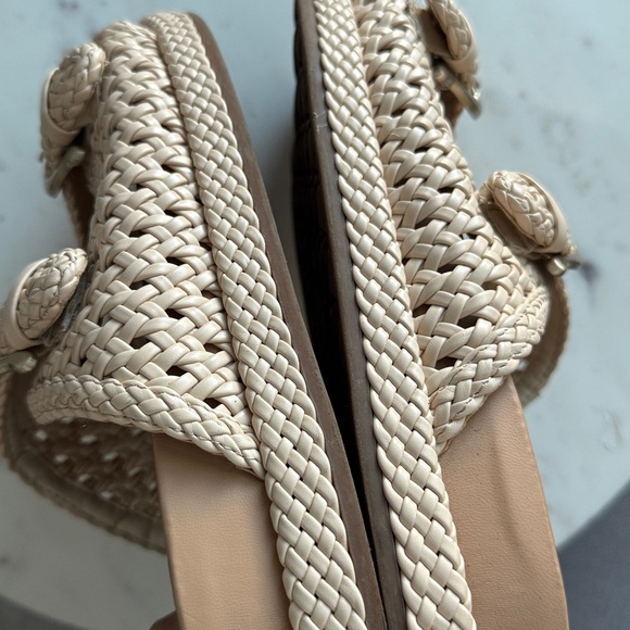 Sam Edelman Woven Double Buckle Platform Sandals Size 8.5 - Picture 9 of 9